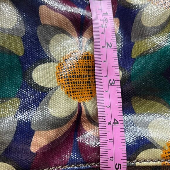 Fossil Shoulder Bag Womens Multicolor Key Per Floral Coated Canvas Inner Pockets - Picture 10 of 16